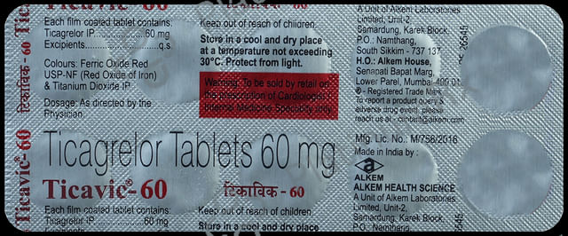 Ticavic 60mg Tablet 10s