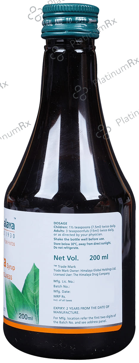 Himalaya Wellness Pure Herbs Vasaka Respiratory Wellness Syrup 200ml