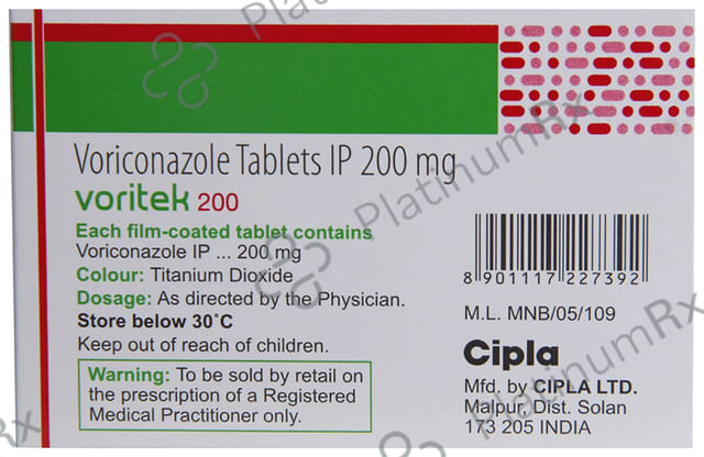 Voritek 200mg Tablet 4s