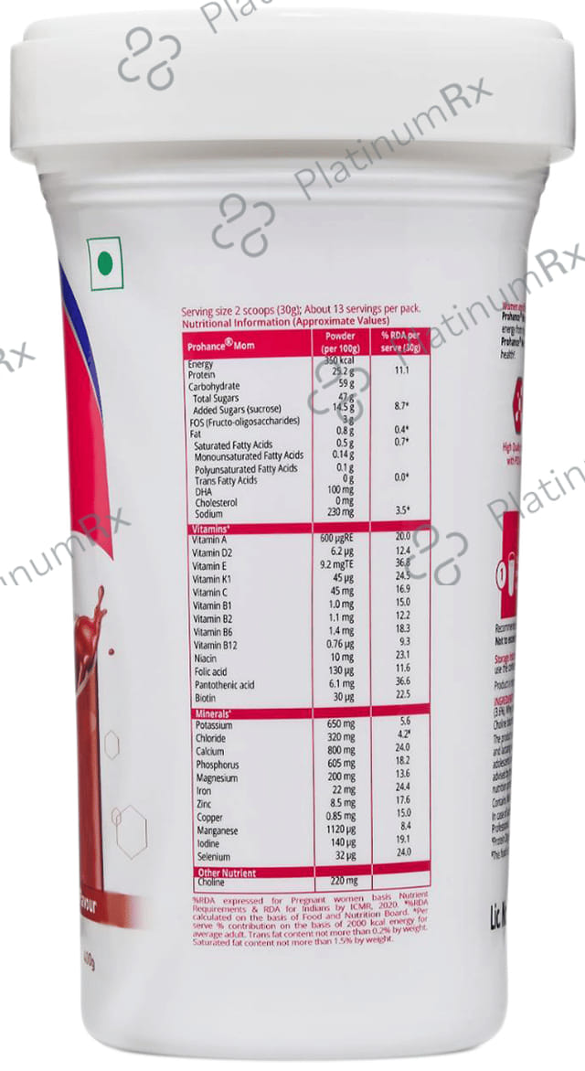 Prohance Mom Chocolate Powder 400gm