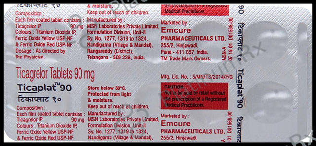 Ticaplat 90mg Tablet 10s