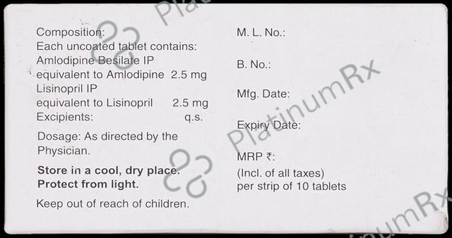Amlosafe-LS 2.5mg/2.5mg Tablet