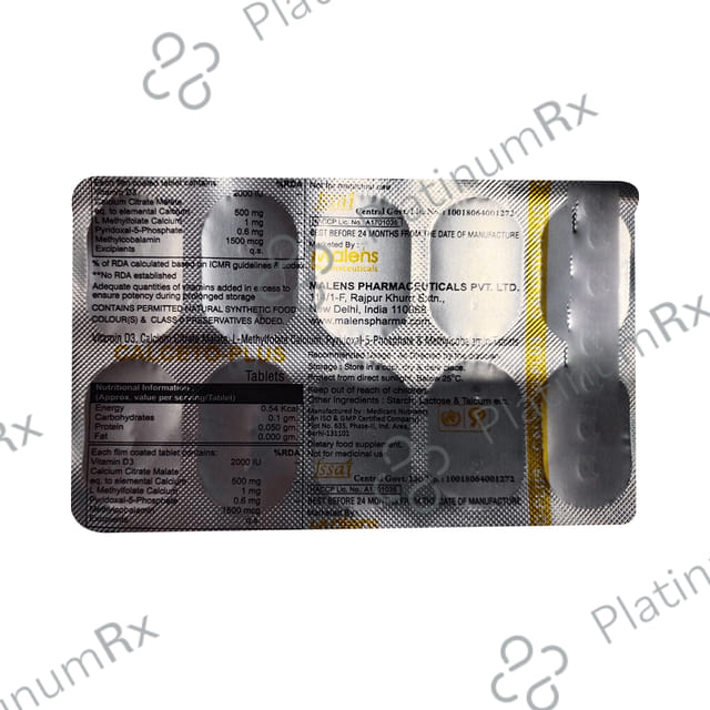 Calceto Plus 500mg/0.2mcg/7.5mg Tablet 10s
