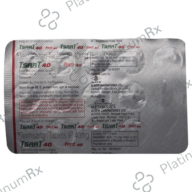 Tsart 40mg Tablet 15s