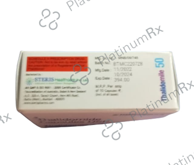 Thalidomile 50mg Capsule 10s
