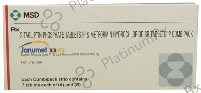 Janumet Xr Cp 1000/100mg Combipack Tablet 14s