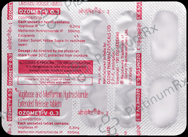 Ozomet V 500/0.3mg Tablet 10s
