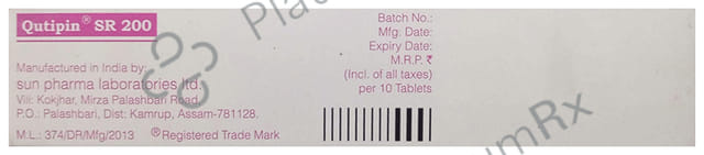 Qutipin 200mg Tablet SR 10s