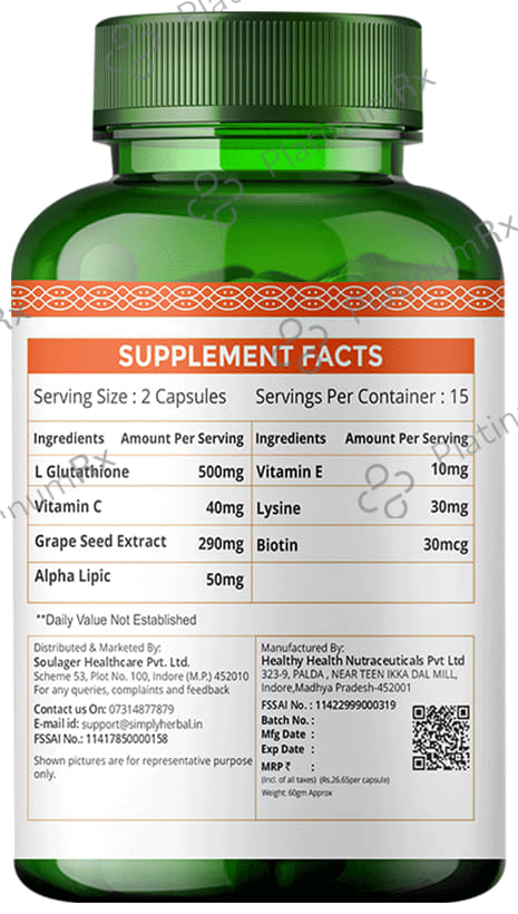 Simply Herbal Glutathione Capsule 30s