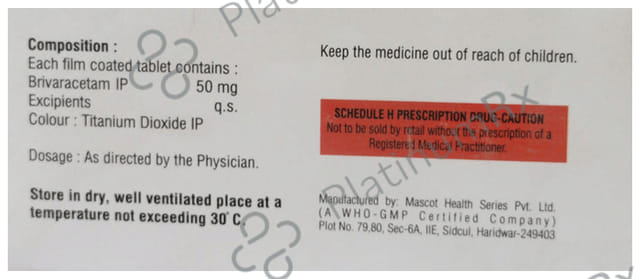 Brivastop 50mg Tablet 10s