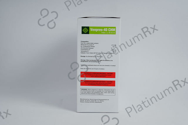 Venpres CHM 12.50/50/40mg Tablet ER 10s