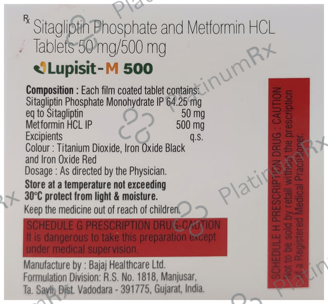 Lupisit M 50/500mg Tablet 10s
