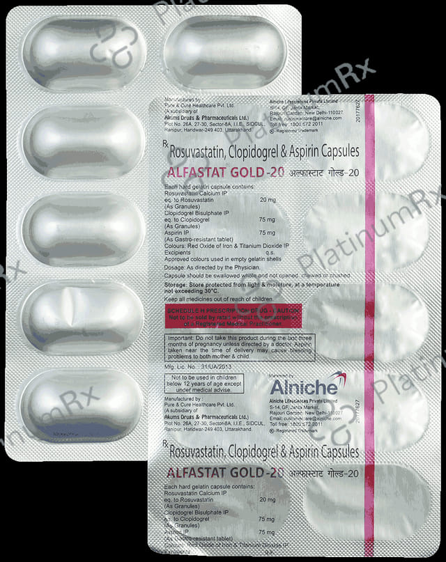 Alfastat Gold 20mg Capsule 10s