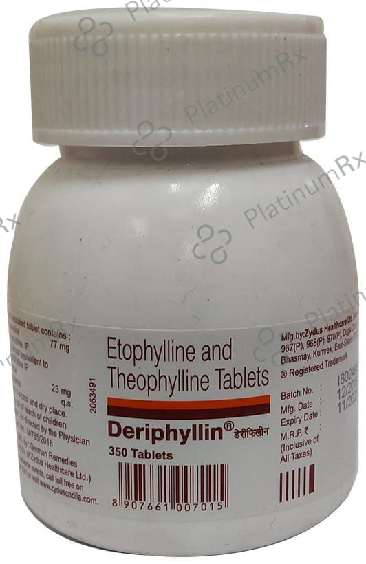 Deriphyllin 77/23mg Tablet 350s