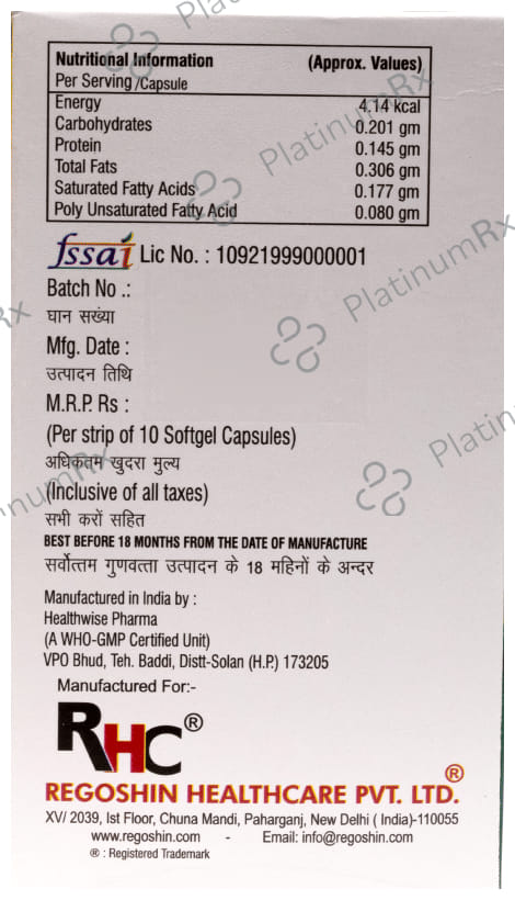 Regovit 5G Softgel Capsule 10s