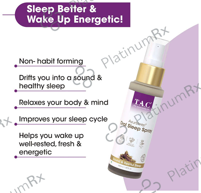 TAC The Ayurveda Co. Ayursleep Oral Sleep Spray