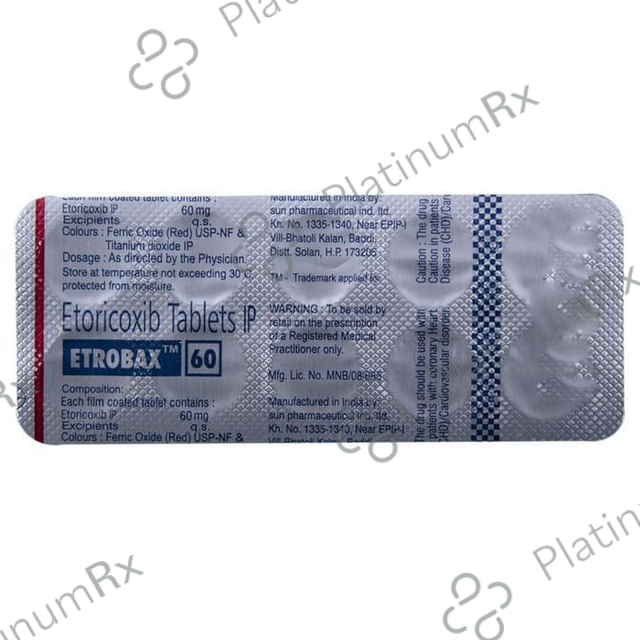 Etrobax 60mg Tablet 10s