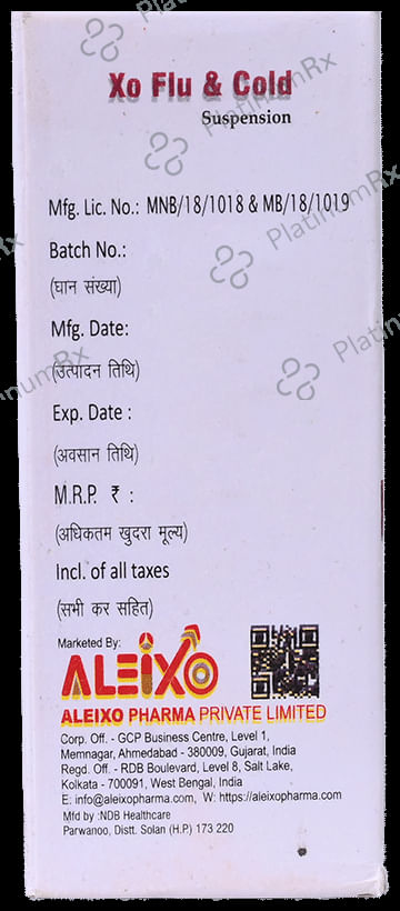 XO Flu & Cold Oral Suspension