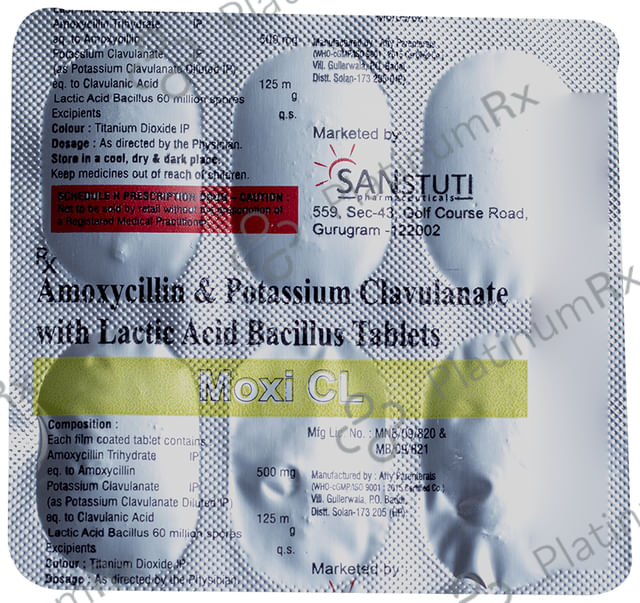 Moxi CL 500mg/125mg Tablet