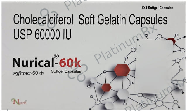 Nurical 60K Soft Gelatin Capsule