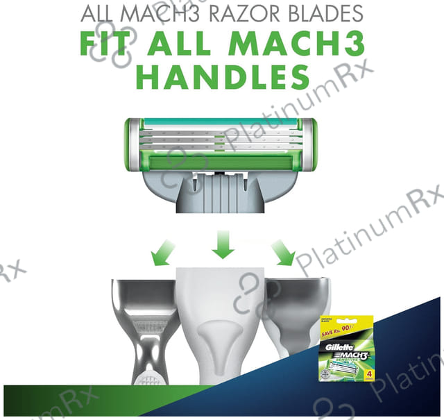 Gillette Mach 3 Shaving Razor Blades Sensitive