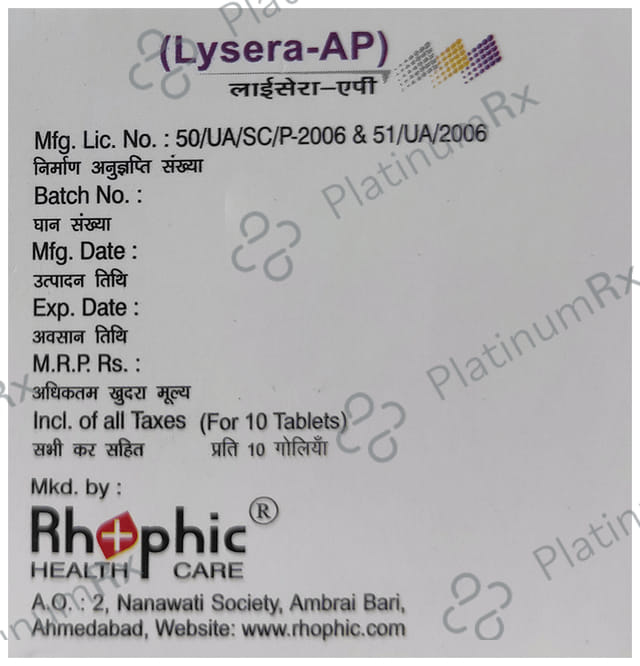 Lysera AP Tablet 10s
