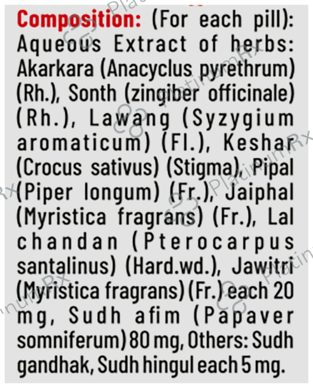 Kamini Vidrawan Ras Keshar Yukta Tablet 5 gm