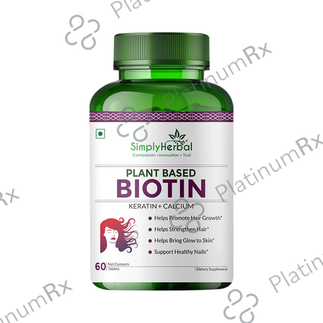 Simply Herbal Plant Based Biotin Tablet