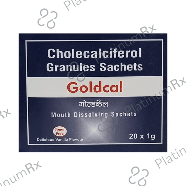 Goldcal Sachet Delicious Vanilla Flavour Sugar Free Granules 1gm