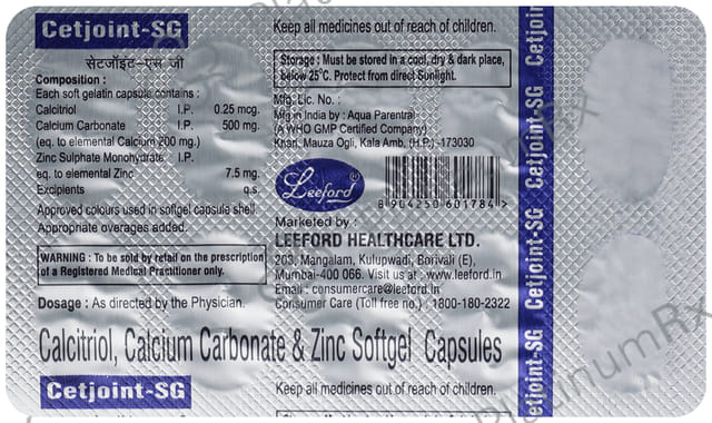 Cetjoint SG Soft Gelatin Capsule 10s