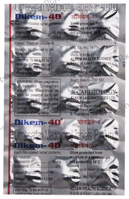 Olkem 40mg Tablet 15s