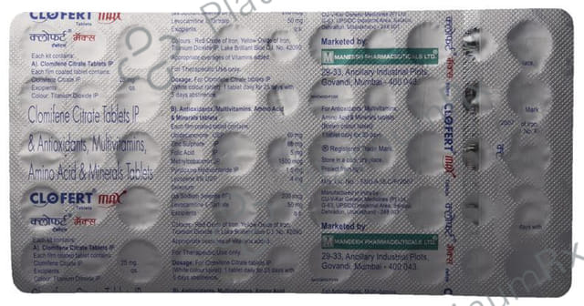 Clofert Max 25mg Tablet 55s