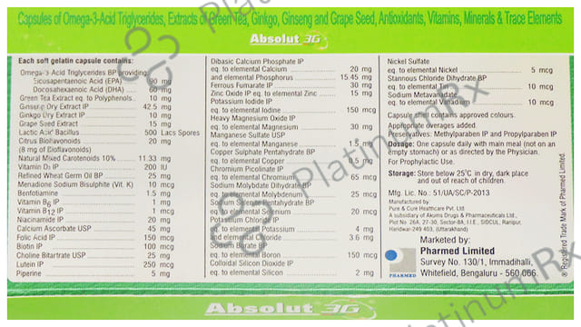 Absolut 3G Capsule 10s
