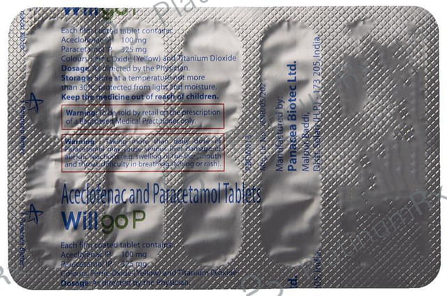 Willgo P 100/325mg Tablet 10s