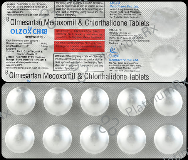 Olzox CH 40/12.5mg Tablet 10s