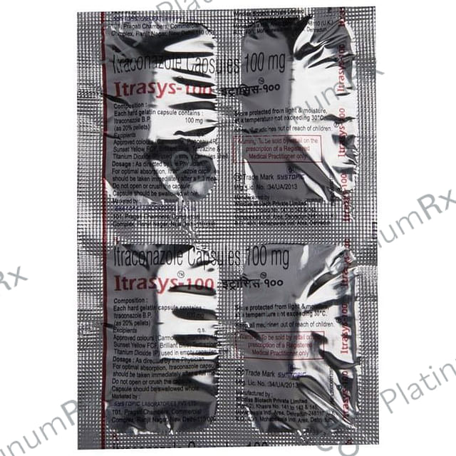 Itrasys 100mg Capsule 4s