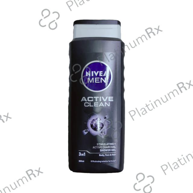 Nivea Men Shower Gel for Body, Skin & Hair - Active Clean 500 ml