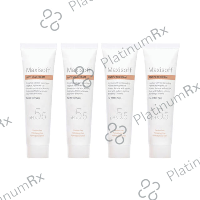 Maxisoft PH 5.5 Anti Scar Cream (25gm Each) 4 Tubes