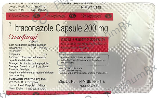 Carefungi 200mg Capsule 10s