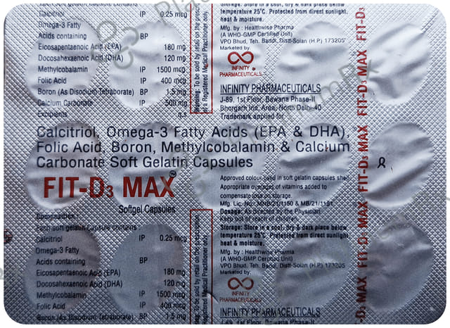 Fit D3 Max Softgel Capsule 15s