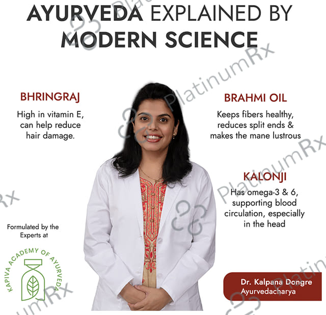 Kapiva Bhringraj Hair Nourish Oil - 100% Ayurvedic, Voluminous Hair Within 90 Days Oil 200 ml