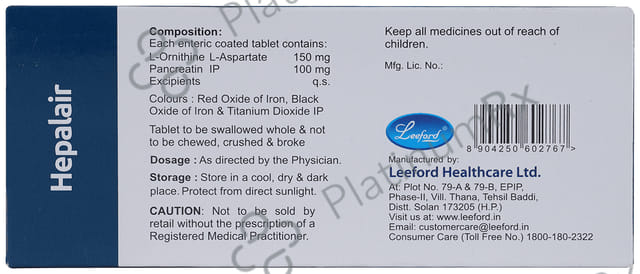 Hepalair 150/100mg Tablet 10s