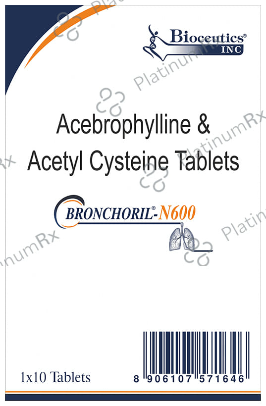 Bronchoril N 100mg/600mg Tablet