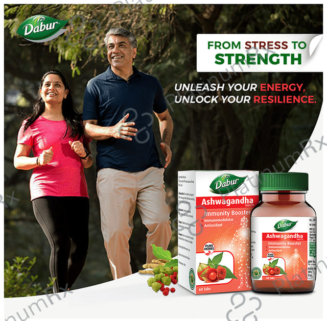 Dabur Pure Herbs Immunity Booster Ashwagandha Tablet 80s