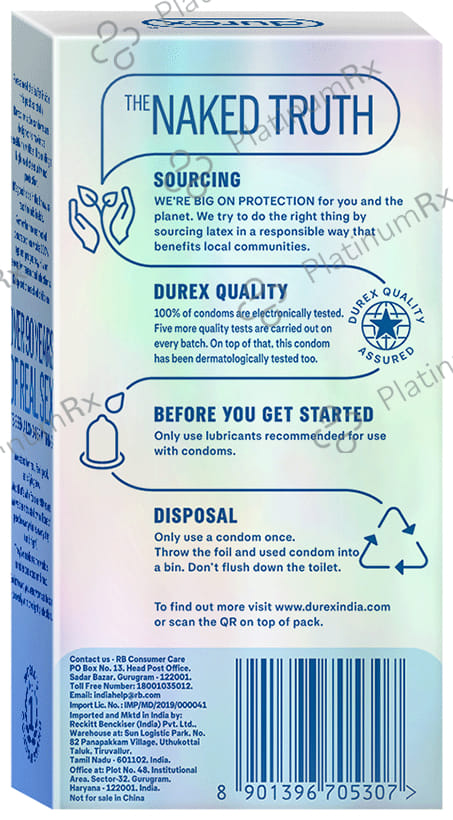 Durex Invisible Super Ultra Thin Condom 10s
