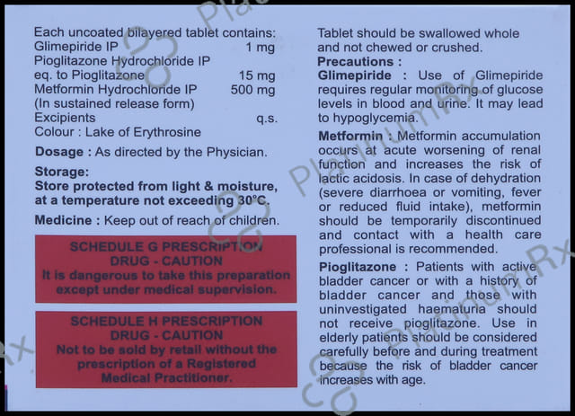 Switglim MP 1mg/500mg/15mg Tablet SR