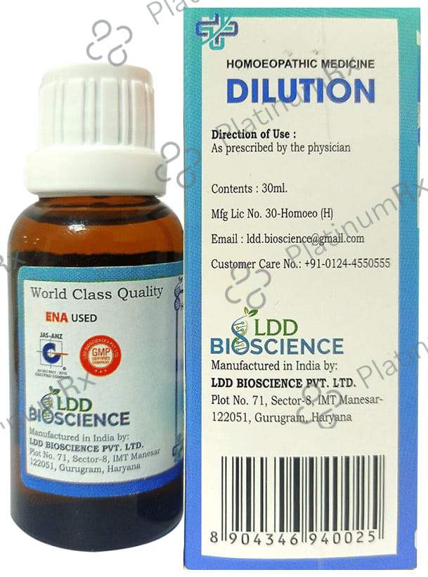 LDD Bioscience Acidum Sarcolacticum Dilution 30 CH