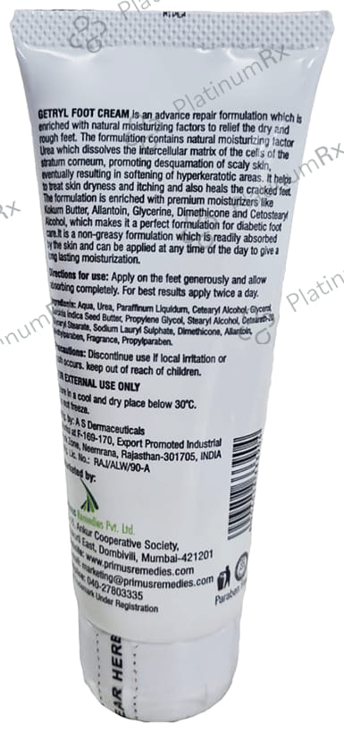 Getryl Foot Cream 100gm