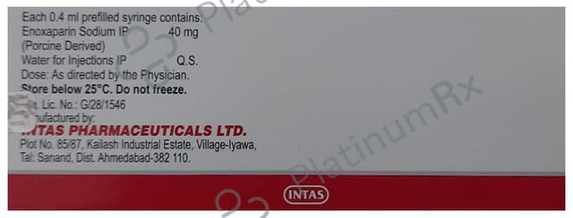 Evaparin -PFS 40 Injection