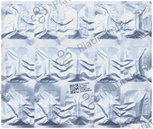 Preva Gold 20/75mg Capsule 15s